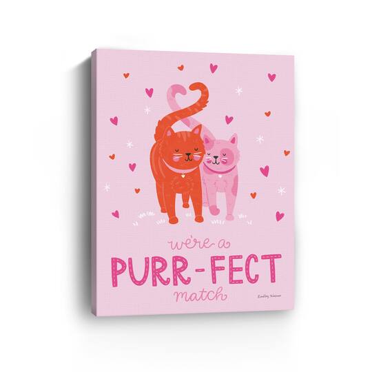 Purrfect Match II Canvas Giclée Art
